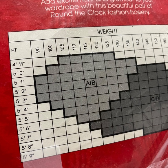 * Round the clock fashion hosiery CD black with embroiderer detail 1980 vintage - Picture 4 of 6